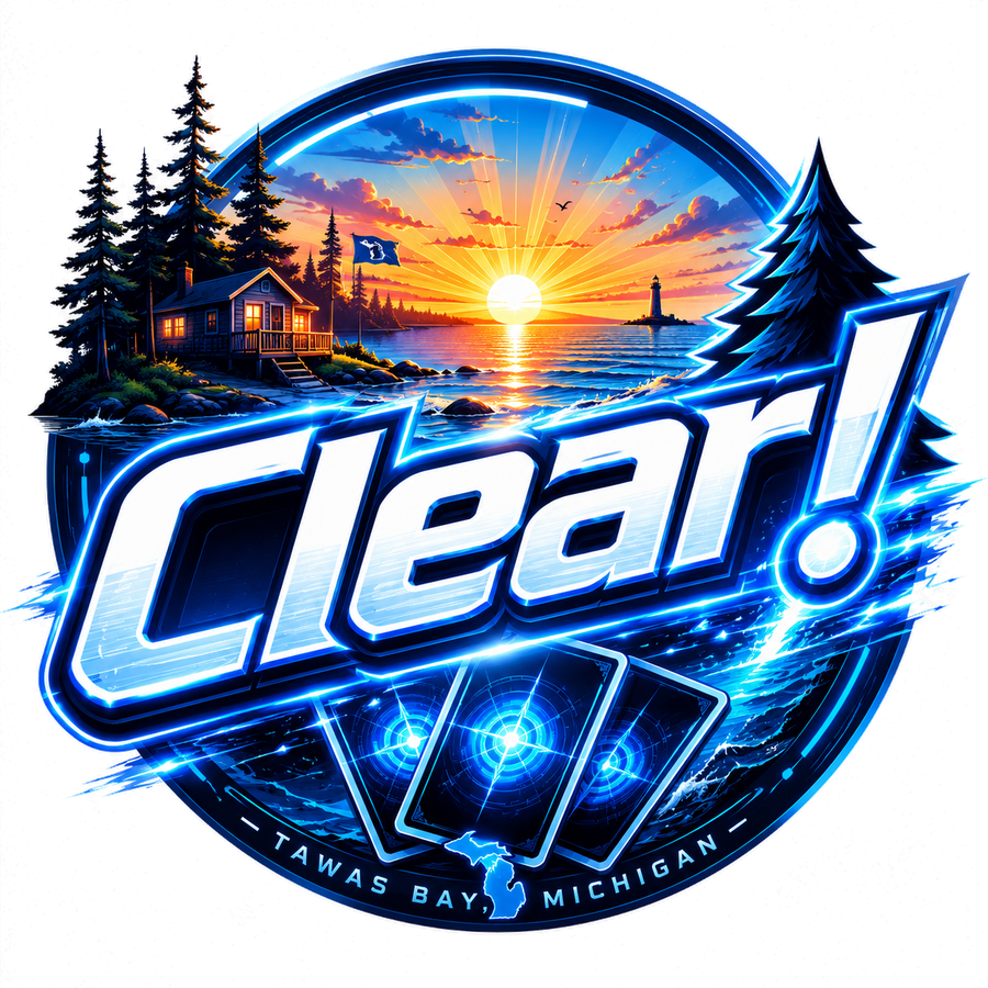 Clear! — developed on Tawas Bay, Michigan